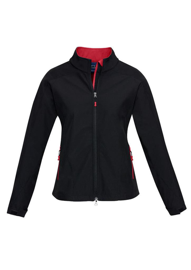 Biz Collection-Biz Collection Geneva Ladies Softshell-Black/Red / S-Corporate Apparel Online - 4