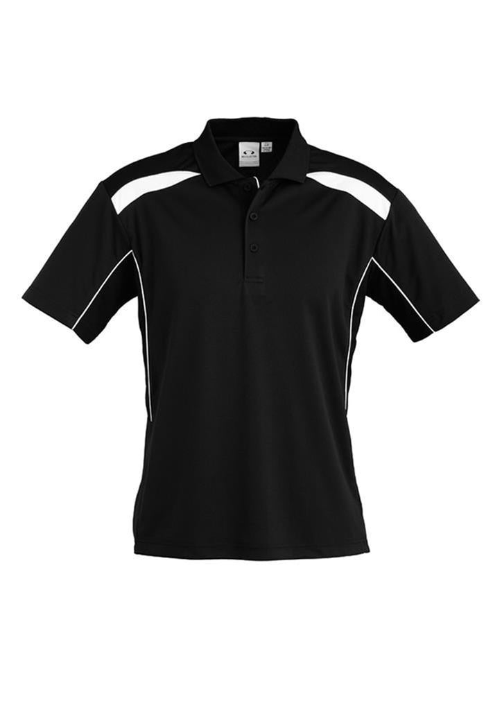 Biz Collection-Biz Collection Mens United Short Sleeve Polo 1st ( 11 Colour )-Black / White / Small-Corporate Apparel Online - 7