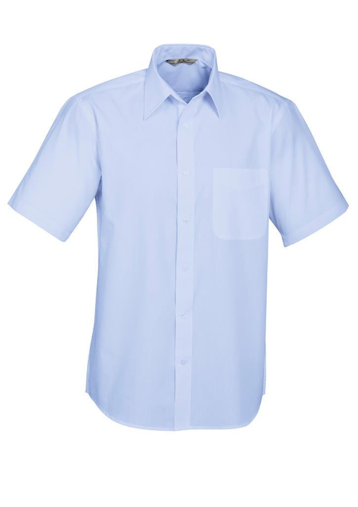 Biz Collection-Biz Collection Mens Base Short Sleeve Shirt-Blue / XS-Corporate Apparel Online - 3