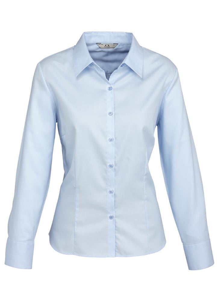 Biz Collection-Biz Collection Ladies Luxe L/S Shirt-Blue / 6-Corporate Apparel Online - 2