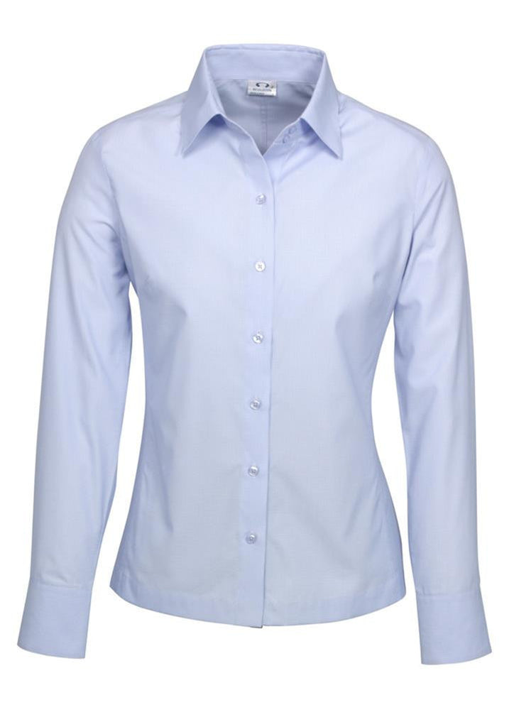 Biz Collection-Biz Collection Ladies Ambassador Long Sleeve Shirt-Blue / 6-Corporate Apparel Online - 2