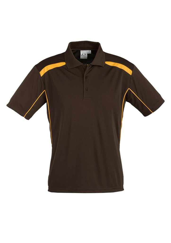 Biz Collection-Biz Collection Mens United Short Sleeve Polo 1st ( 11 Colour )-Brown / Gold / Small-Corporate Apparel Online - 8