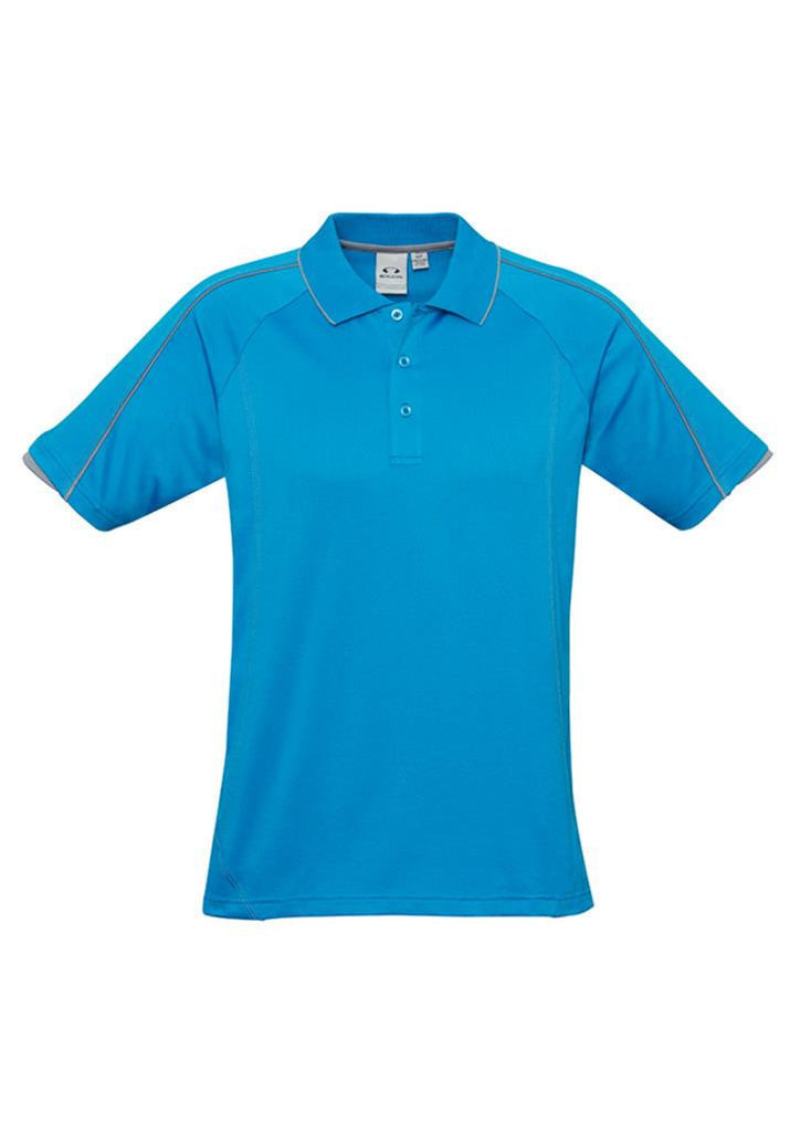 Biz Collection-Biz Collection Mens Blade Polo-Cyan/SilverGrey / S-Corporate Apparel Online - 3