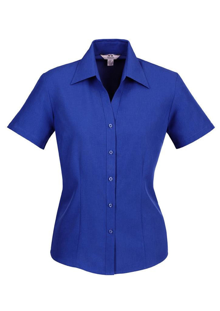 Biz Collection-Biz Collection Ladies Plain Oasis Shirt-S/S-Electric Blue / 6-Corporate Apparel Online - 6