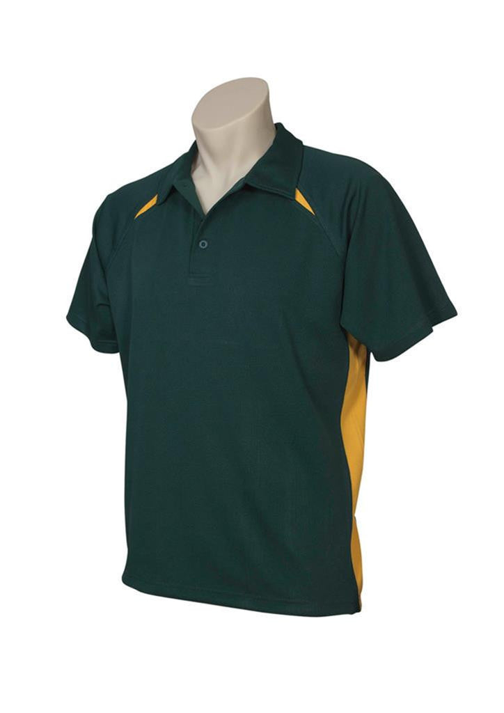 Biz Collection-Biz Collection  Mens Splice Polo 1st ( 10 Colour )-Forest / Gold / Small-Corporate Apparel Online - 7