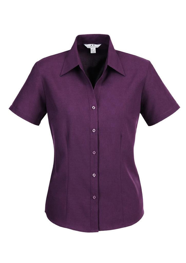 Biz Collection-Biz Collection Ladies Plain Oasis Shirt-S/S-Grape / 6-Corporate Apparel Online - 7