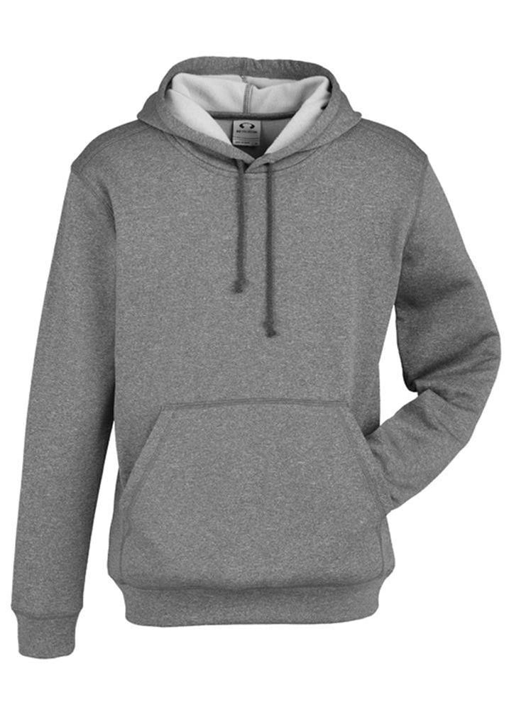 Biz Collection-Biz Collection Mens Hype Pull-On Hoodie-Grey Marle / S-Corporate Apparel Online - 2