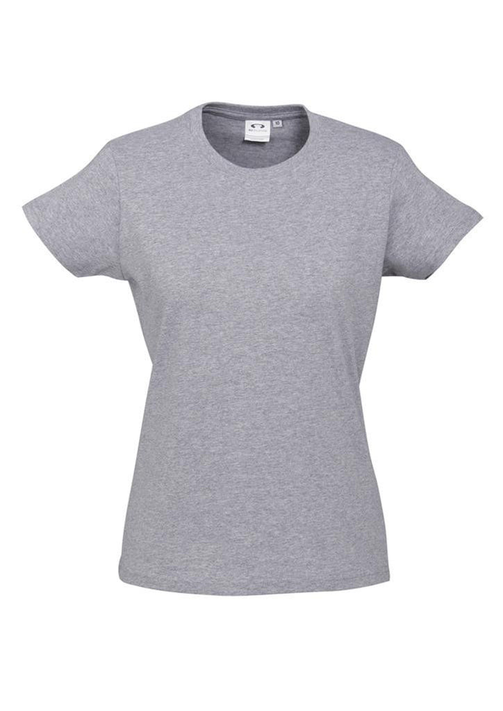 Biz Collection-Biz Collection Ladies Ice Tee 1st ( 10 Colour )-Grey Marle / 6-Corporate Apparel Online - 8