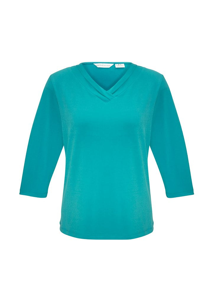Biz Collection Womens Lana 3/4 Sleeve Top-(K819LT)