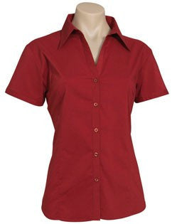 Biz Collection-Biz Collection Ladies Metro Shirt - S/S 2nd (3 Colour)-Red / 6-Corporate Apparel Online - 2