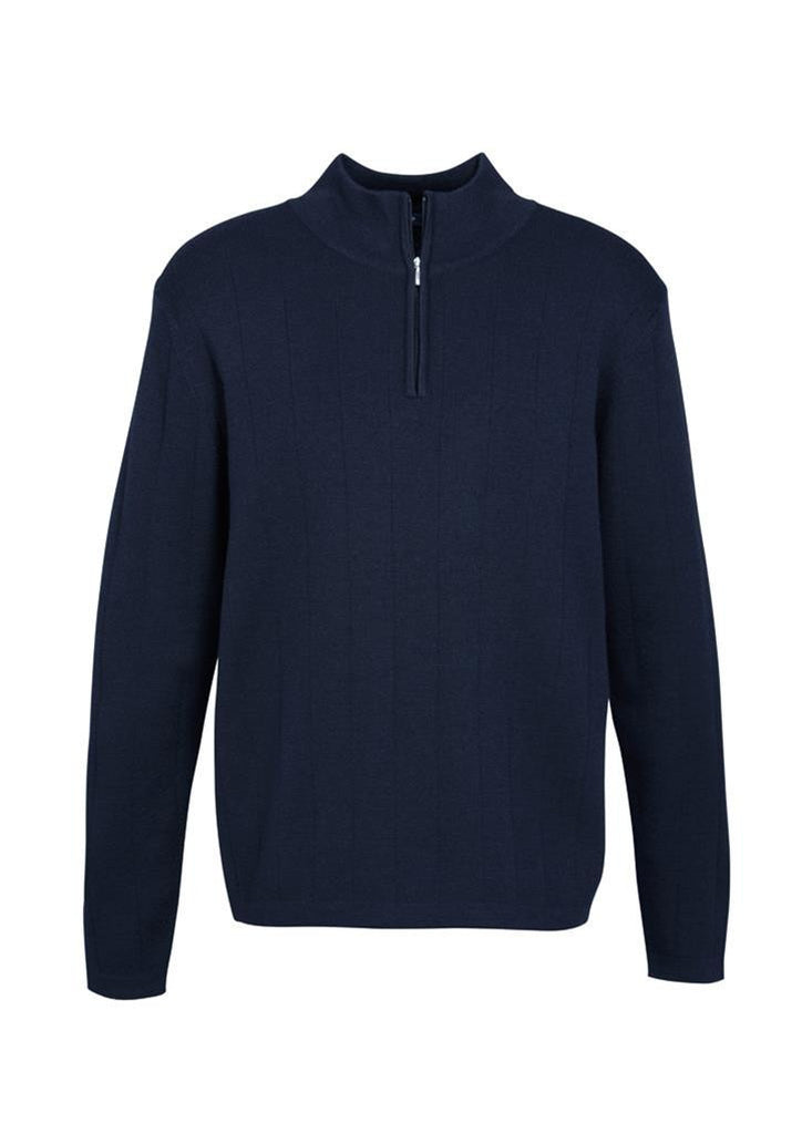 Biz Collection-Biz Collection Mens 80/20 Wool-Rich Pullover-Navy / XS-Corporate Apparel Online - 3