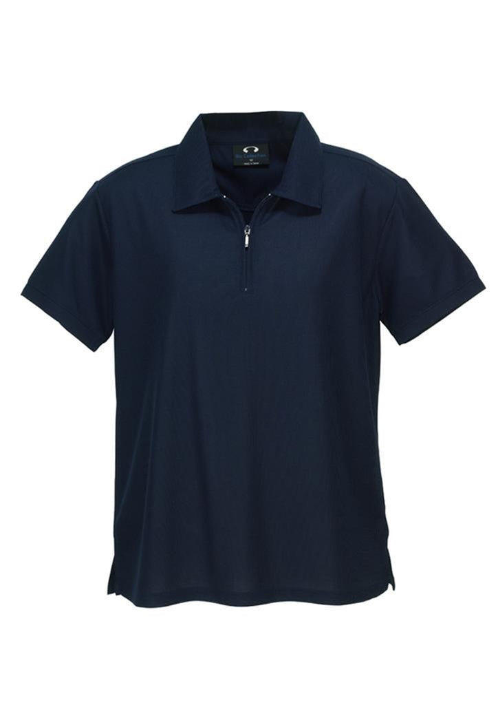 Biz Collection-Biz Collection Ladies Micro Waffle Polo-Navy / 8-Corporate Apparel Online - 4