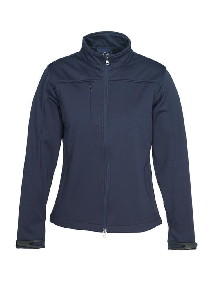 Biz Collection-Biz Collection Ladies Soft Shell Jacket-Navy / S-Corporate Apparel Online - 3