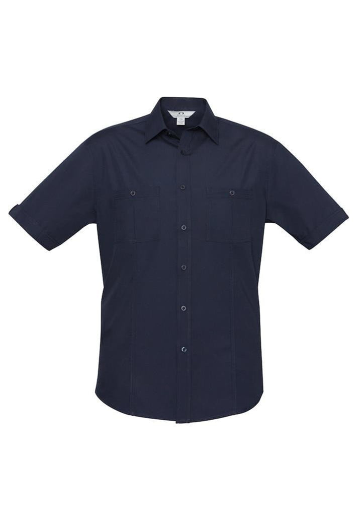 Biz Collection-Biz Collection Mens Bondi Short Sleeve Shirt-Navy / XS-Corporate Apparel Online - 6