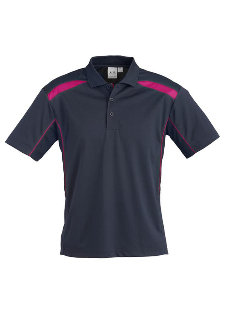 Biz Collection-Biz Collection Mens United Short Sleeve Polo 1st ( 11 Colour )-Navy / Magenta / Small-Corporate Apparel Online - 11