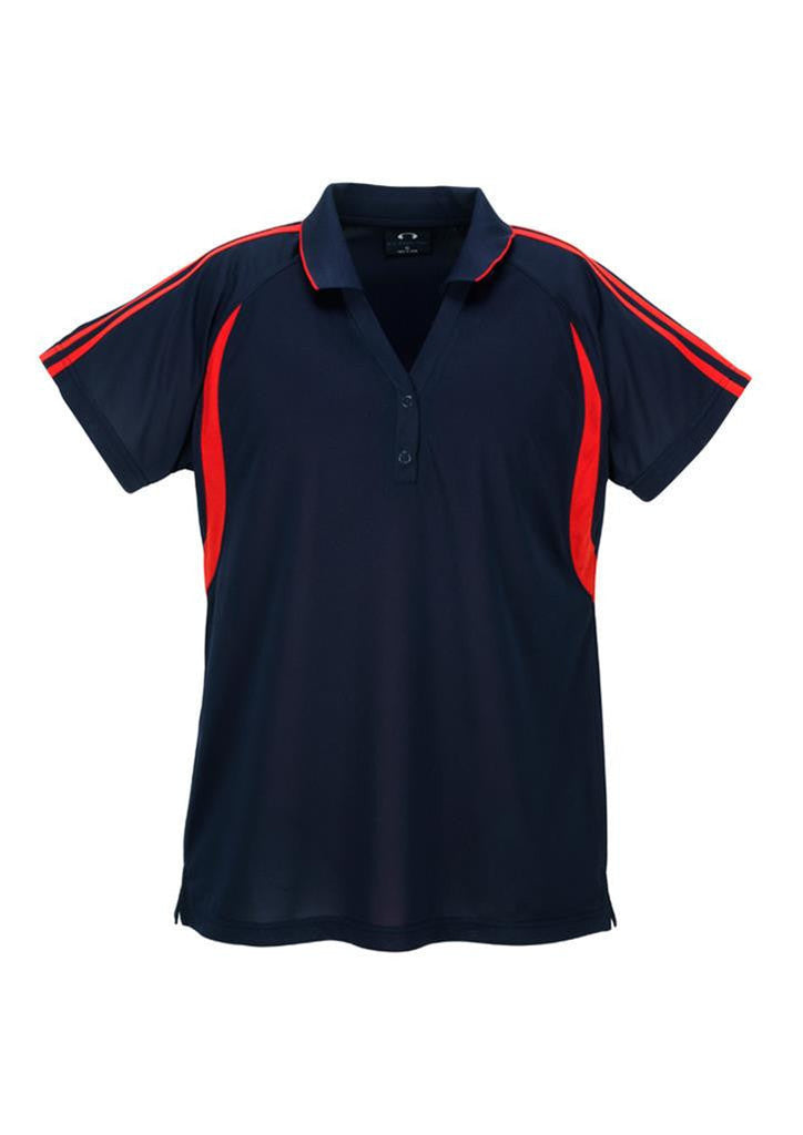 Biz Collection-Biz Collection Ladies Flash Polo 1st ( 11 Colour )-Navy / Red / 8-Uniform Wholesalers - 11