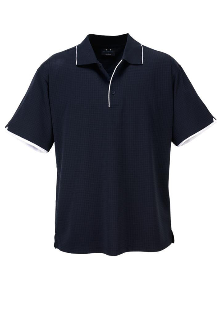 Biz Collection-Biz Collection Mens Elite Polo-Navy / White / Small-Uniform Wholesalers - 4