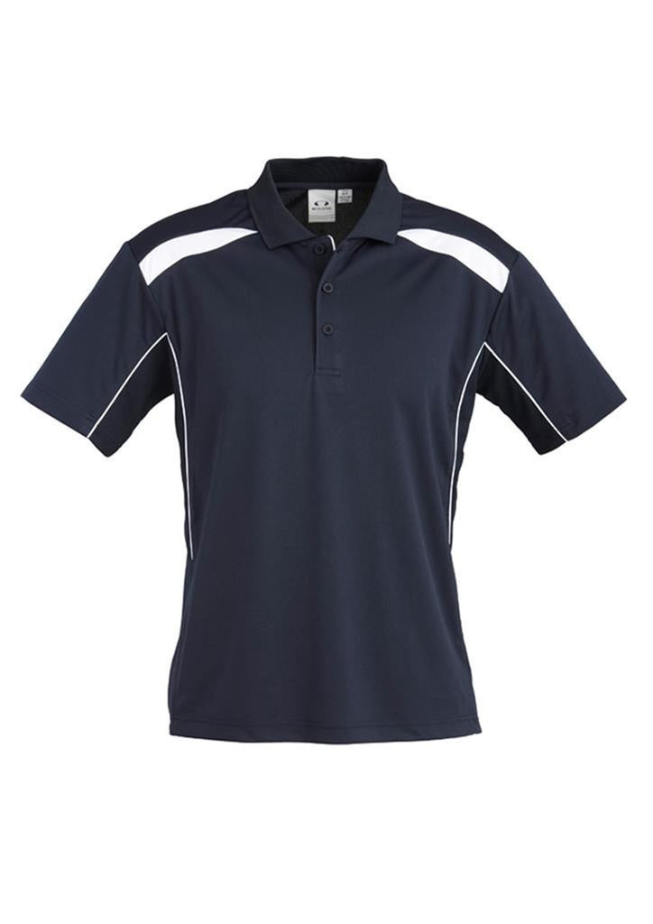 Biz Collection-Biz Collection Mens United Short Sleeve Polo 1st ( 11 Colour )-Navy / White / Small-Corporate Apparel Online - 12
