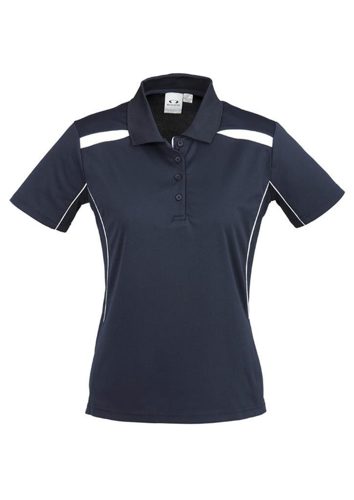 Biz Collection-Biz Collection Ladies United Short Sleeve Polo 2nd  ( 6 Colour )-Navy / White / 10-Corporate Apparel Online - 3