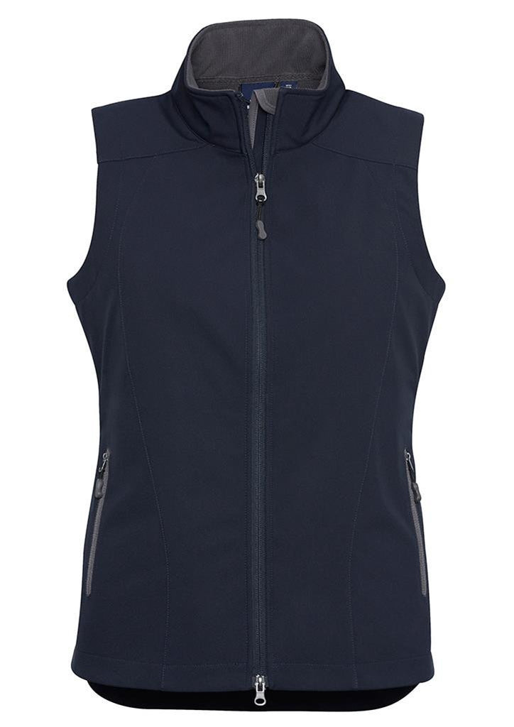 Biz Collection-Biz Collection Ladies Geneva Vest-Navy/Graphite / S-Corporate Apparel Online - 2