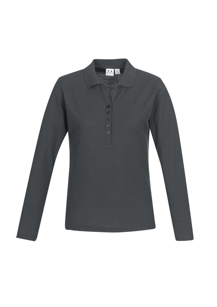 Biz Collection Womens Crew L/S Polo (P400LL)