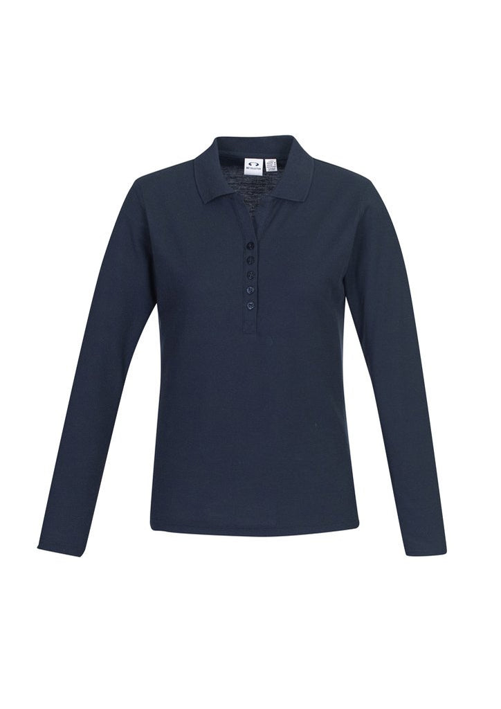 Biz Collection Womens Crew L/S Polo (P400LL)