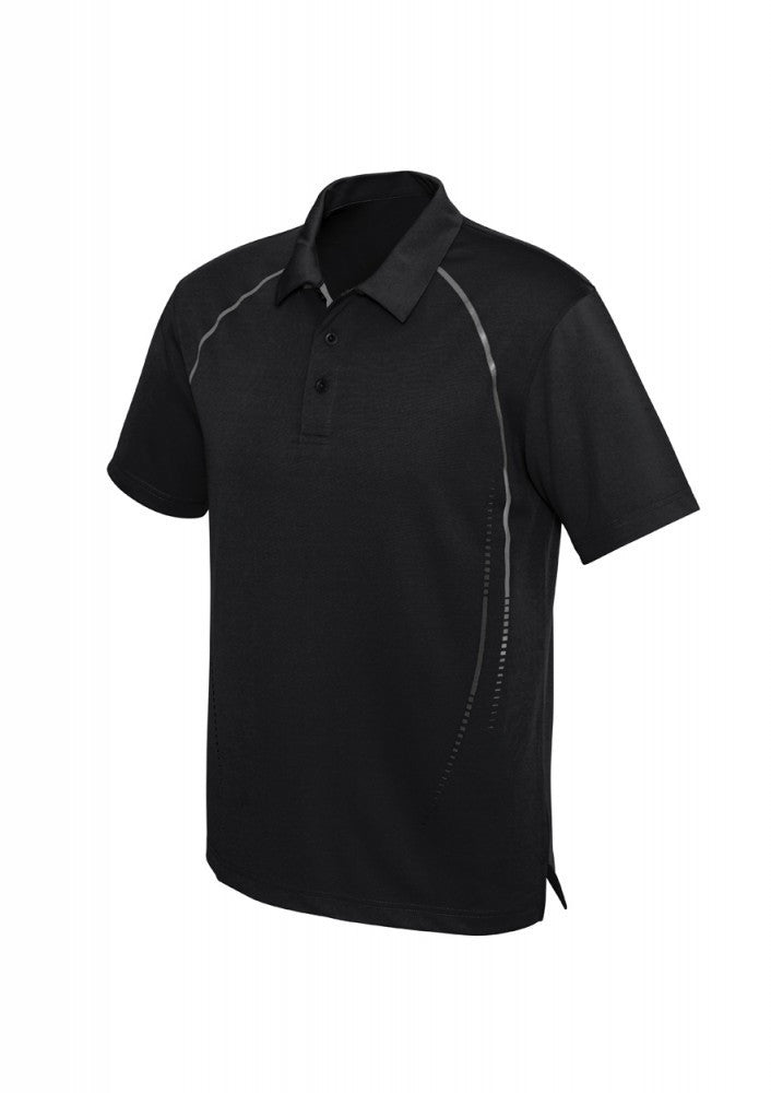 Biz Collection-Biz Collection Mens Cyber Polo-S / BLACK/SILVER-Corporate Apparel Online - 2