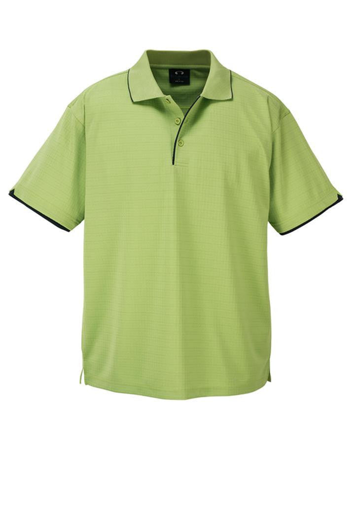 Biz Collection-Biz Collection Mens Elite Polo-Pistachio / Navy / Small-Uniform Wholesalers - 5