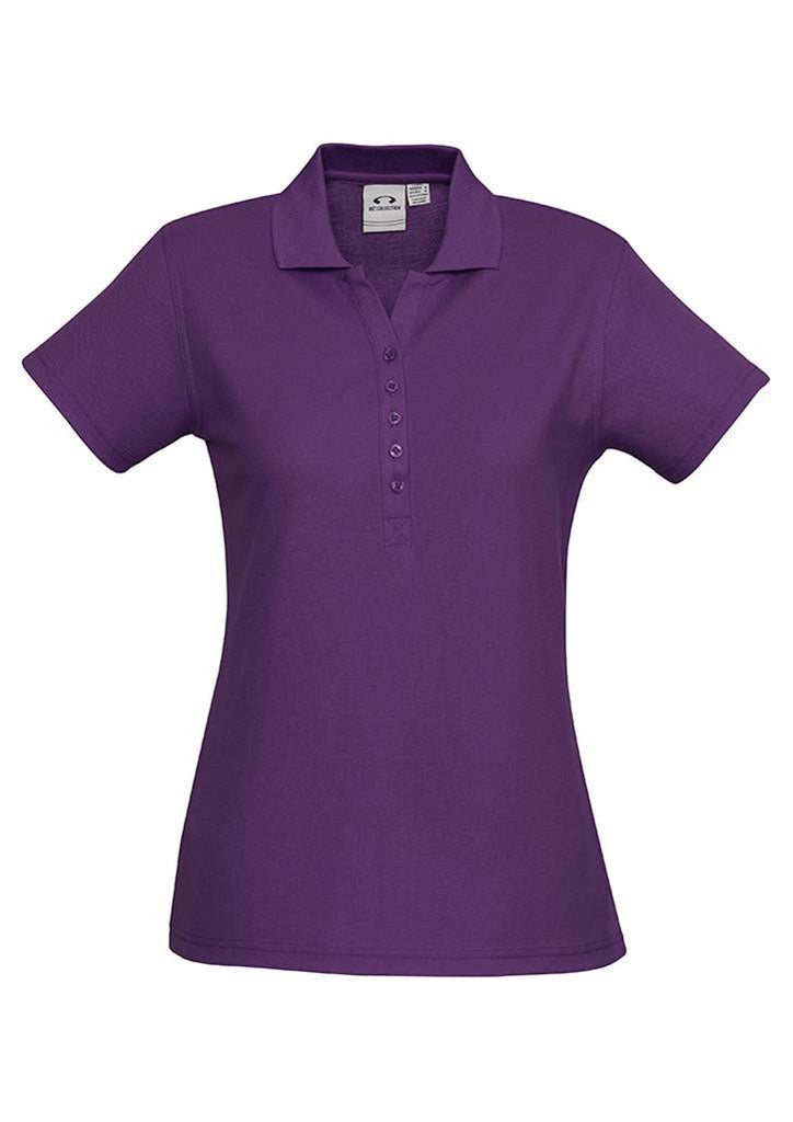 Biz Collection-Biz Collection Ladies Crew Polo(1st 10 Colours)-Purple / 8-Corporate Apparel Online - 5