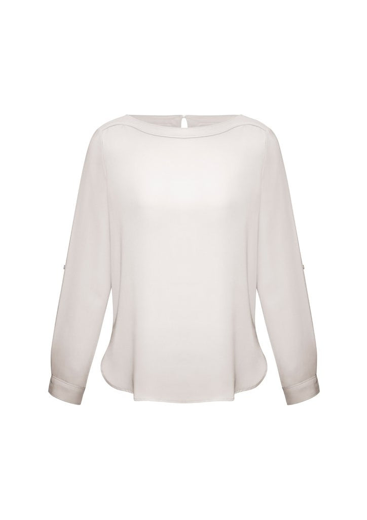 Biz Collection Womens Madison Boatneck Blouse-(S828LL)