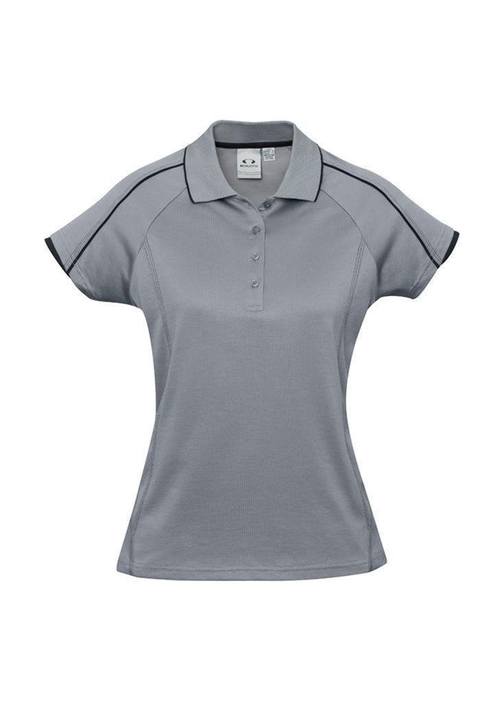 Biz Collection-Biz Collection Ladies Blade Polo-Silver Grey / Black / 6-Corporate Apparel Online - 6