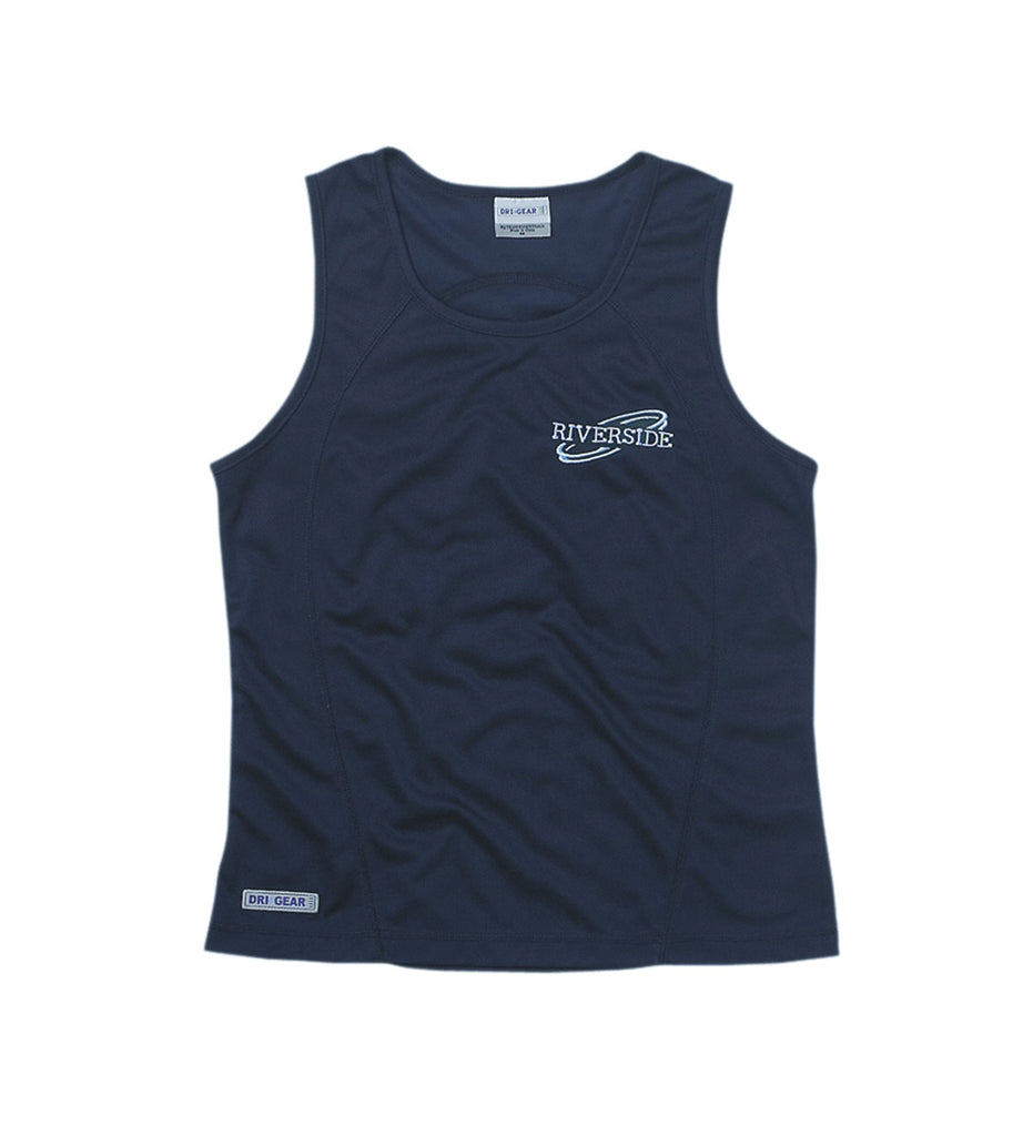 Gear For Life-Gear For Life Dri Gear Womens Plain Singlet-Navy / 8-Corporate Apparel Online - 3