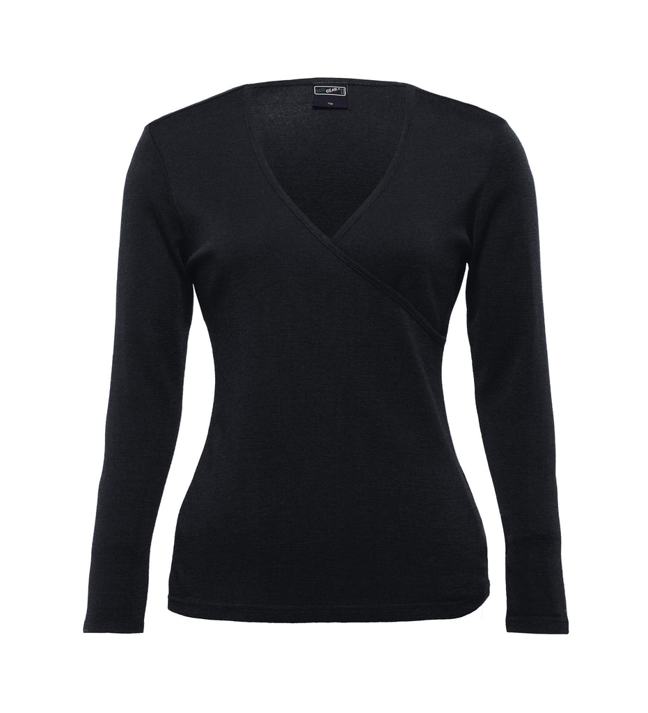 Gear For Life-Gear For Life Merino Crossover Top – Womens-Black / 8-Corporate Apparel Online - 2