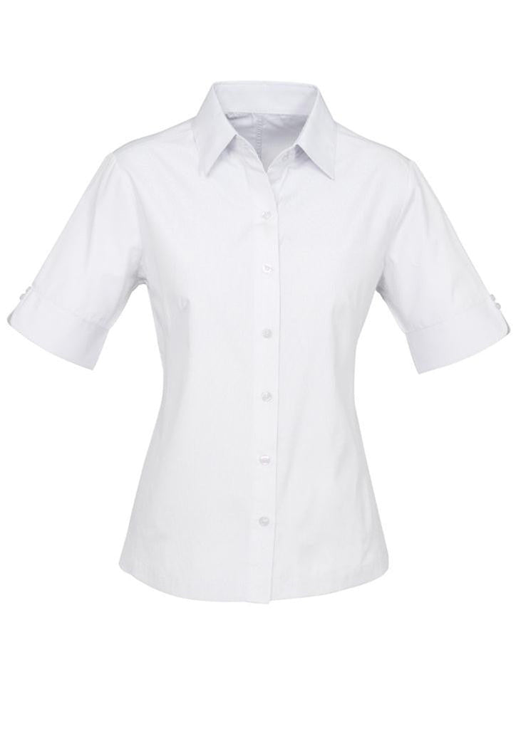 Biz Collection-Biz Collection Ladies Ambassador Shirt-3/4 Sleeve-White / 6-Uniform Wholesalers - 5