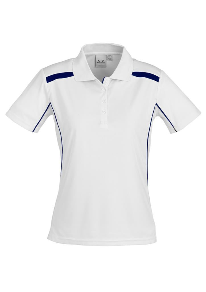 Biz Collection-Biz Collection Ladies United Short Sleeve Polo 2nd  ( 6 Colour )-White / Navy / 8-Corporate Apparel Online - 7
