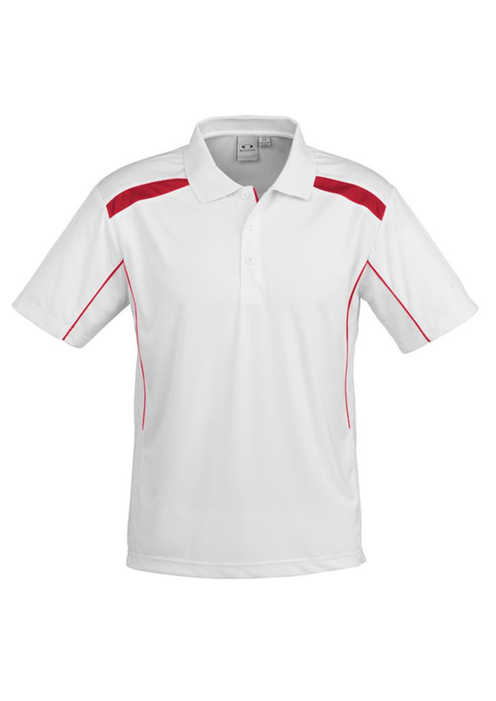 Biz Collection-Biz Collection Mens United Short Sleeve Polo 2nd  ( 10 Colour )-White / Red / Small-Corporate Apparel Online - 10