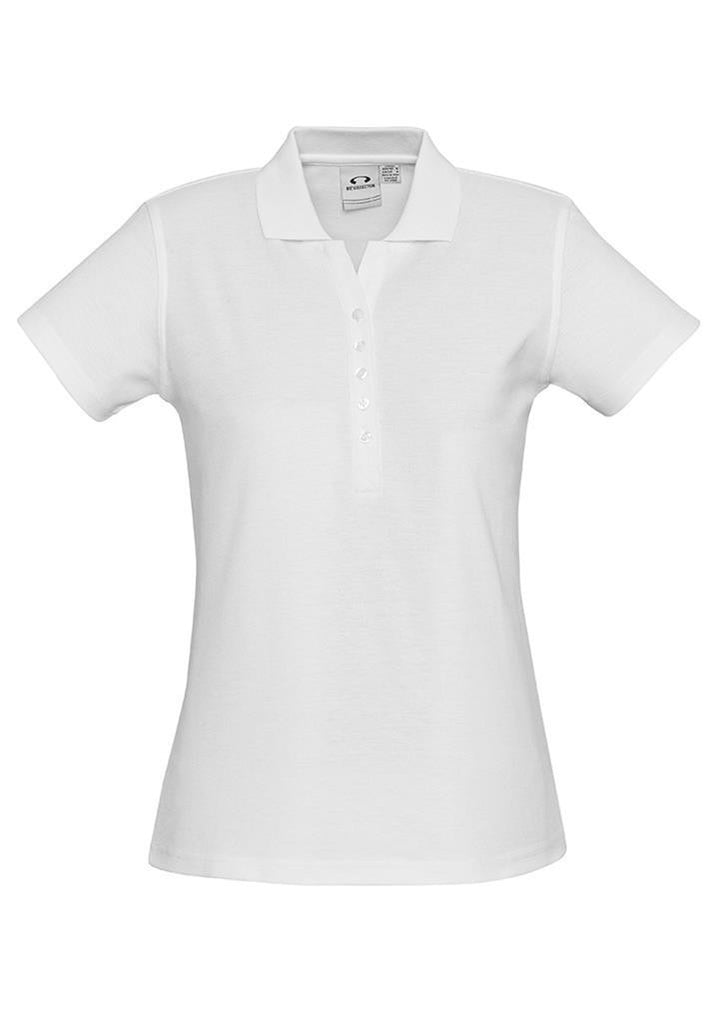 Biz Collection-Biz Collection Ladies Crew Polo(1st 10 Colours)-White / 8-Corporate Apparel Online - 2