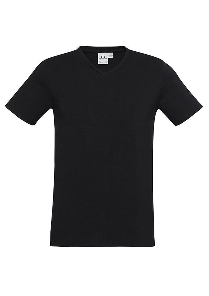 Biz Collection-Biz Collection Mens Viva Tee-Black / S-Corporate Apparel Online - 2