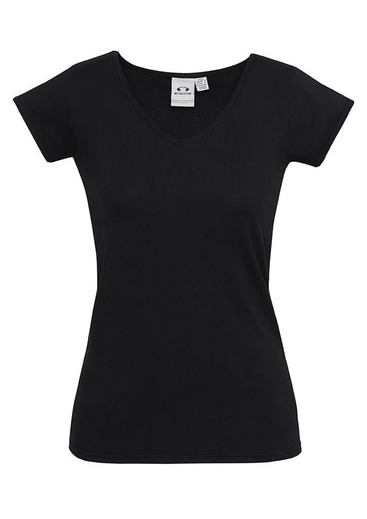 Biz Collection-Biz Collection Ladies Viva Tee-Black / 8-Corporate Apparel Online - 2