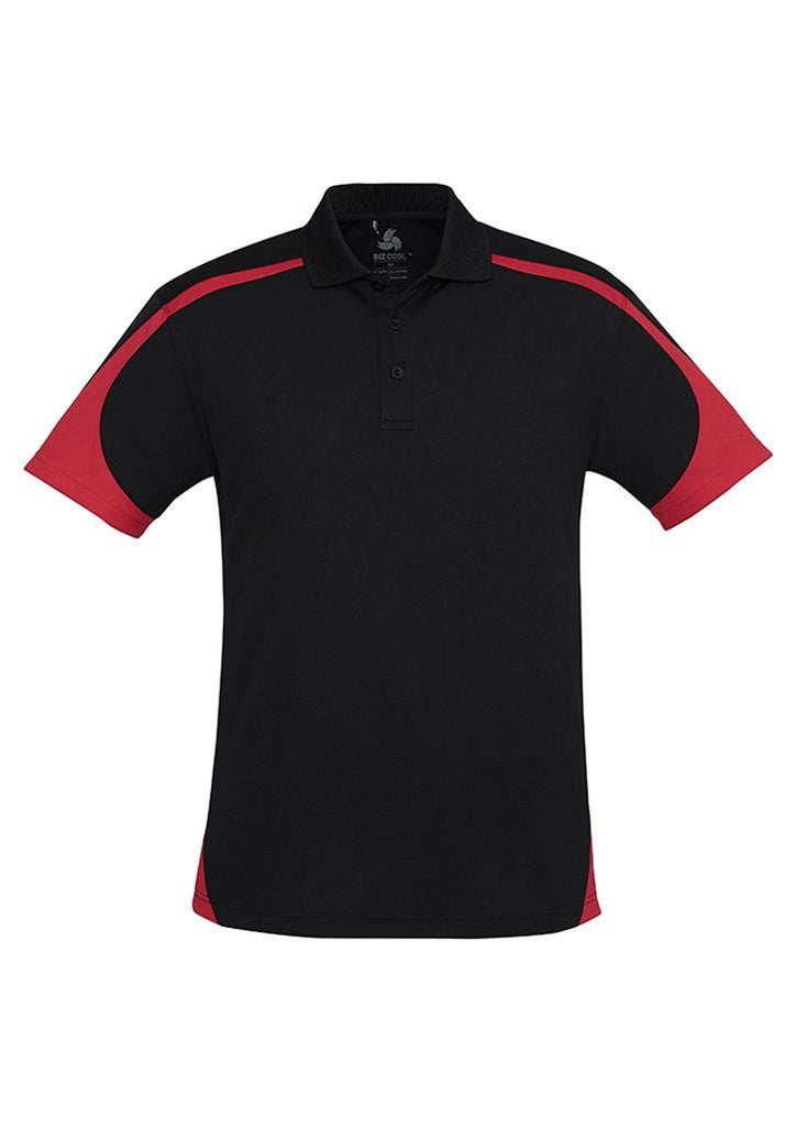 Biz Collection-Biz Collection Mens Talon Polo-Black/Red / S-Corporate Apparel Online - 6