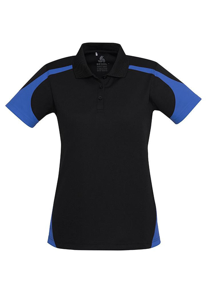 Biz Collection-Biz Collection Ladies Talon Polo-Black/Royal / 8-Corporate Apparel Online - 6