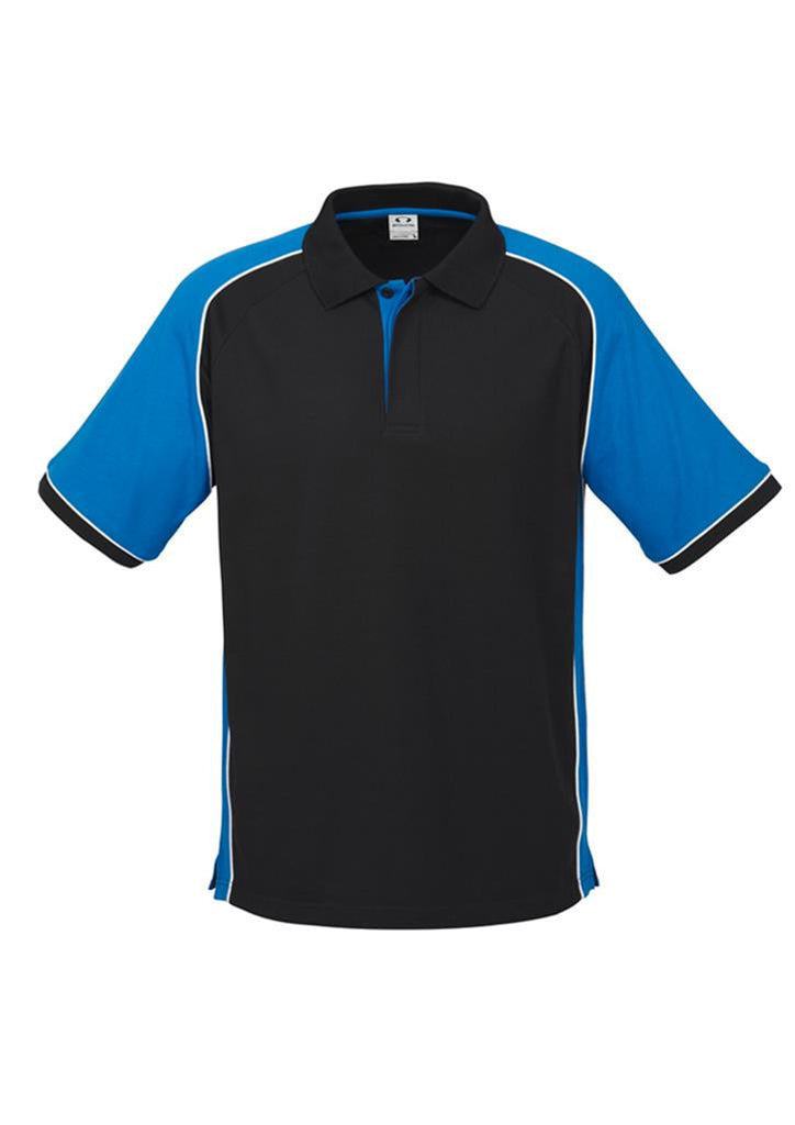 Biz Collection-Biz Collection Mens Nitro Polo-Black / Royal / White / S-Corporate Apparel Online - 3