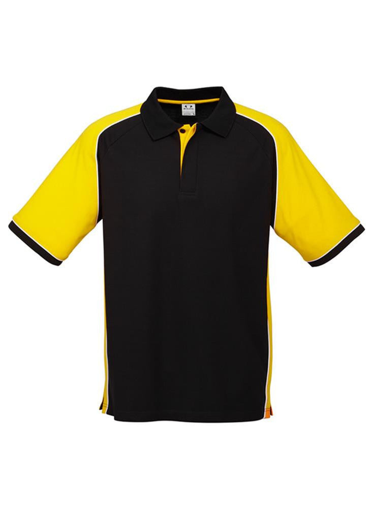 Biz Collection-Biz Collection Mens Nitro Polo-Black / Yellow / White / S-Corporate Apparel Online - 7