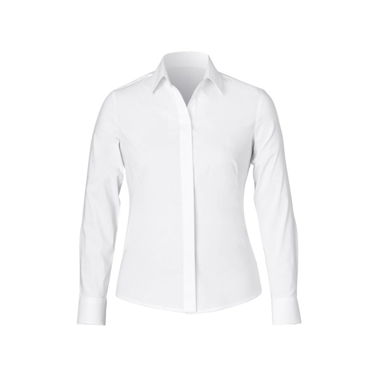 NNT Uniforms Stretch Cotton Blend L/S Conceal Front Shirt(CAT4MT)