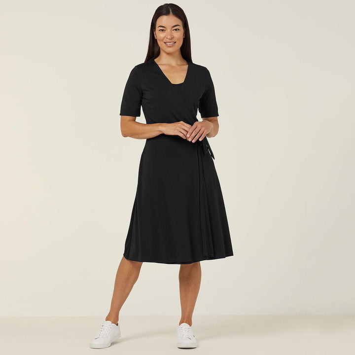 NNT-Uniforms-Matt-Jersey-Wrap-Dress