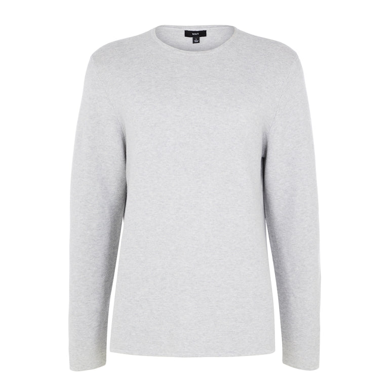 NNT 100% Cotton Mens Textured Long Sleeve Knit Jumper (CATE38)