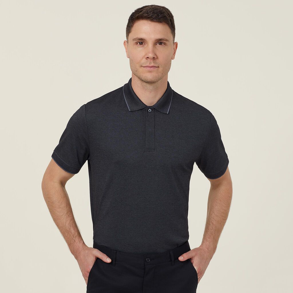 NNT Uniforms Textured Short Sleeve Polo(CATJA4)