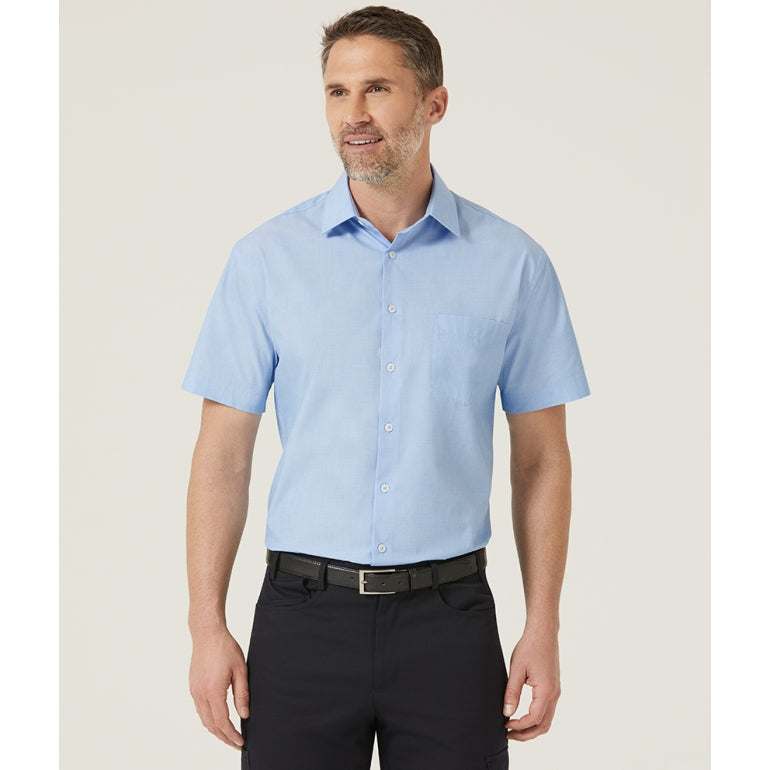 NNT Textured Mens Short Sleeve Shirt (CATJB7)
