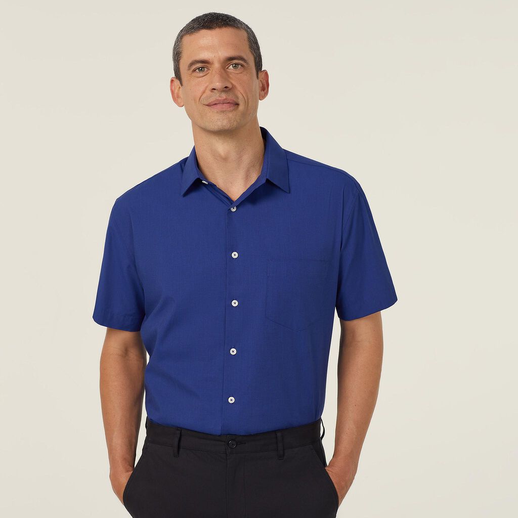 NNT Textured Mens Short Sleeve Shirt (CATJB7)