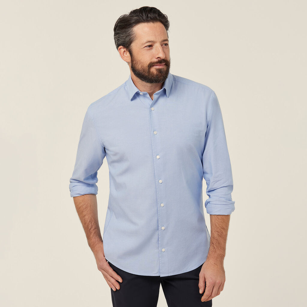 NNT Cotton Chambray Long Sleeve Shirt M (CATJJU)